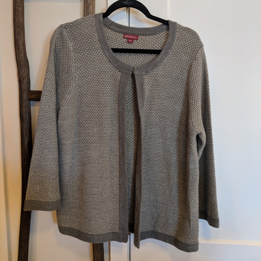 Women's open front sweater